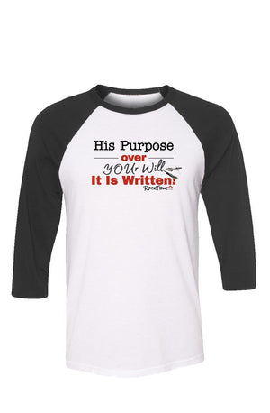 KingdomCulture His Purpose over YOUr Will Baseball Tee